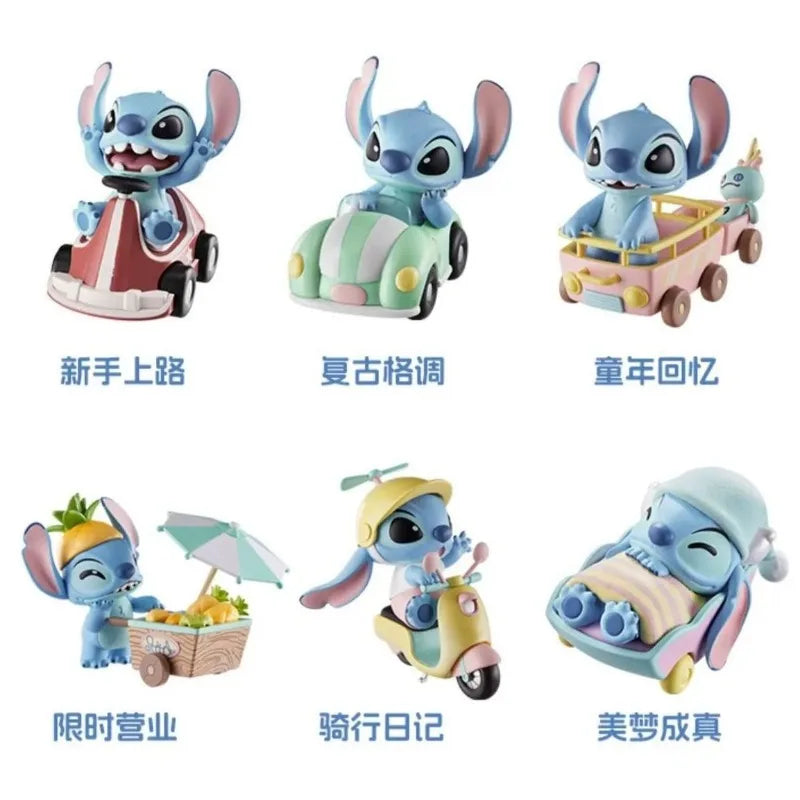 Stitch Lilo and Stitch Cartoon Cute 3D Doll Summer Beach Series Desktop Ornaments Car  Decoration Birthday  Gifts for Friends
