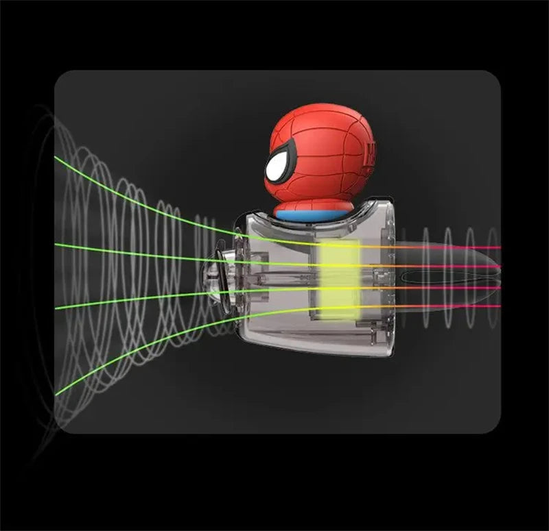 Anime Stitch Car Aromatherapy Accessory Kawaii Spider-Man Car Air Conditioning Port Decoration Rotating Propeller Toys Gifts