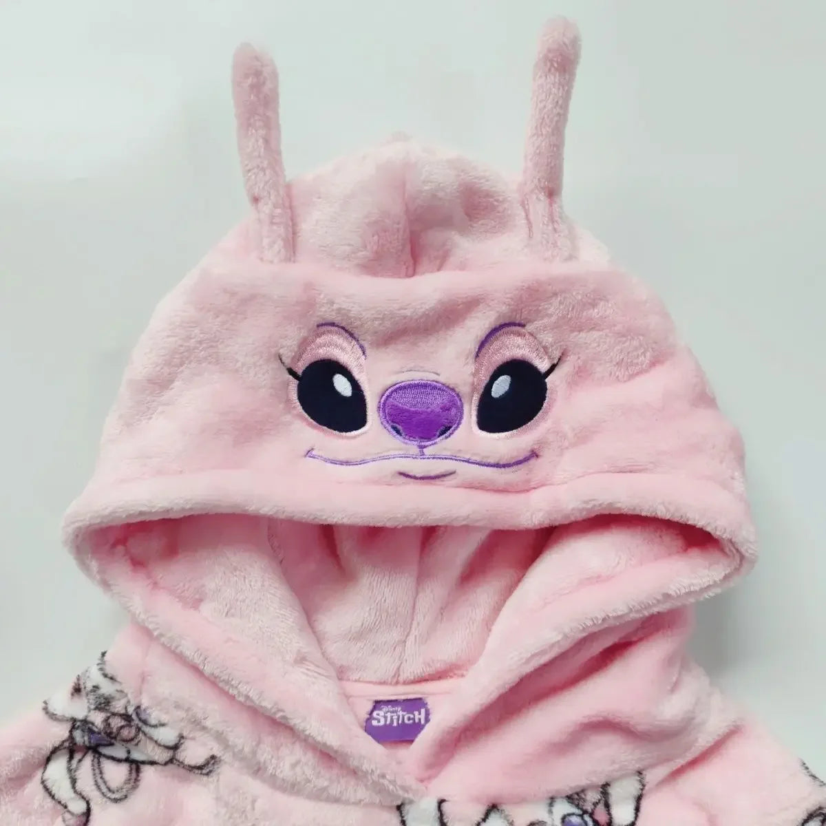 Lilo & Stitch Cosplay Costume Hoodies for Kids Angel Tops Coats Keep Warm Winter Flannel Plush Home Wear Pajamas for Girls