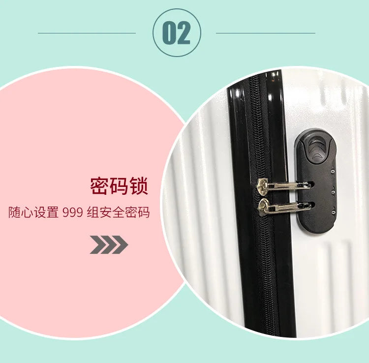 Sanrios New Child Trolley Case Cute Cartoon Kuromi Anime Hello Kittys Universal Wheel Suitcase Boy Girl Password Lock Suitcase