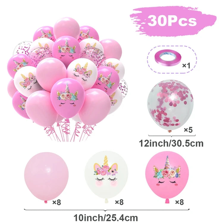 Unicorn Balloons Party Supplies Latex Balloon Kids Cartoon Animal Horse Float Globe Baby Shower Unicorn   Birthday Party Decors