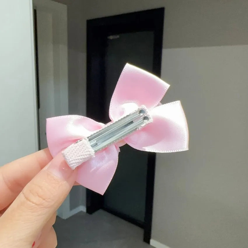 Stitch Girls Bow Hairpin Kawaii Angel Hairclip Headwear Cartoon Cute Hair Accessories Funny Kids Birthday Gifts