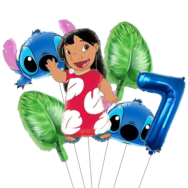 Lilo & Stitch Party Balloons Stitch Number Balloon Garland Arch Kit Baby Shower Birthday Party Decor Kids Toy Gift