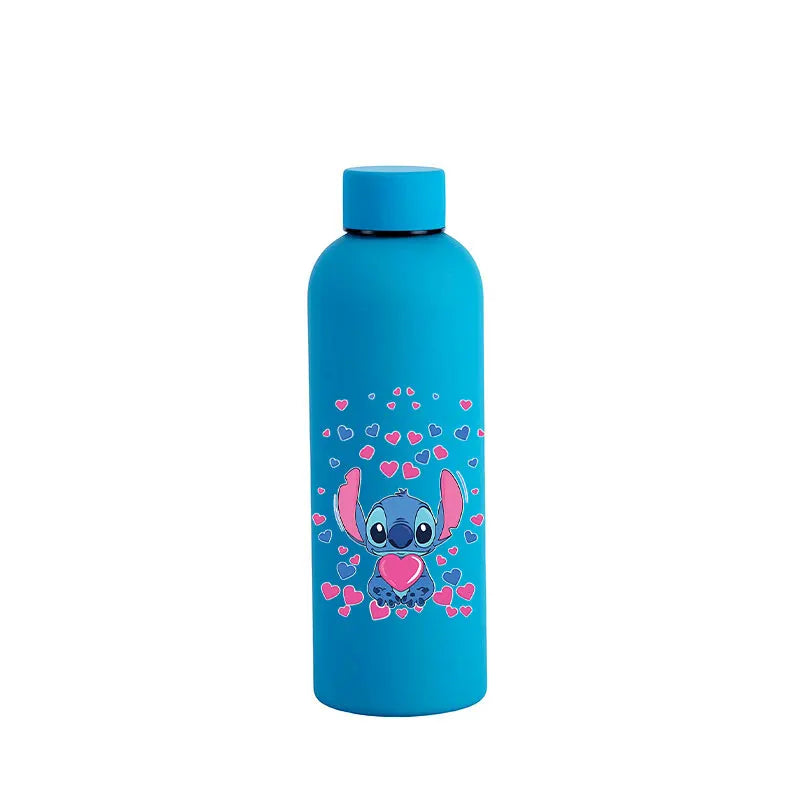 Lilo&Stitch Insulated Cup Sports Small Mouth Bottle Angel Colour Double-layer Vacuum Stainless Steel Cola Coffee Frosted Bottle