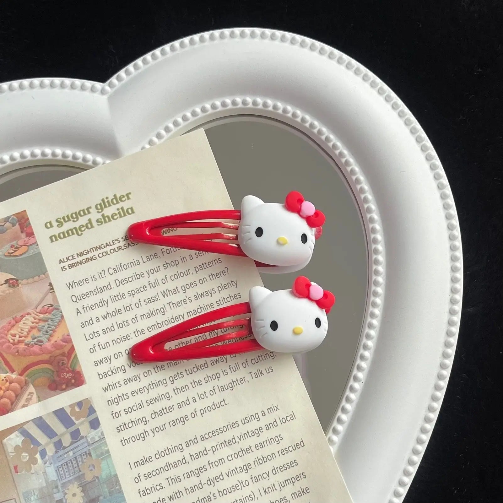 2PCS Girl Hair Clip Kawaii Cartoon BB Hair Clip Girl Hairs Accessories Headwear Bangs Clip Bow HairClips Gift Festival gifts