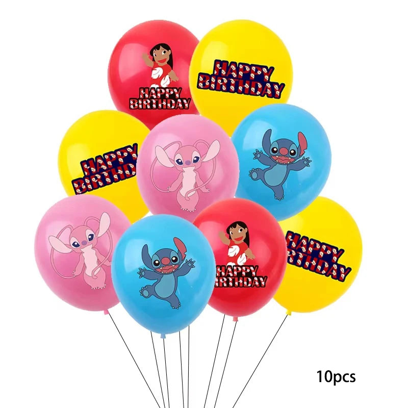 Lilo & Stitch Party Balloons Stitch Number Balloon Garland Arch Kit Baby Shower Birthday Party Decor Kids Toy Gift