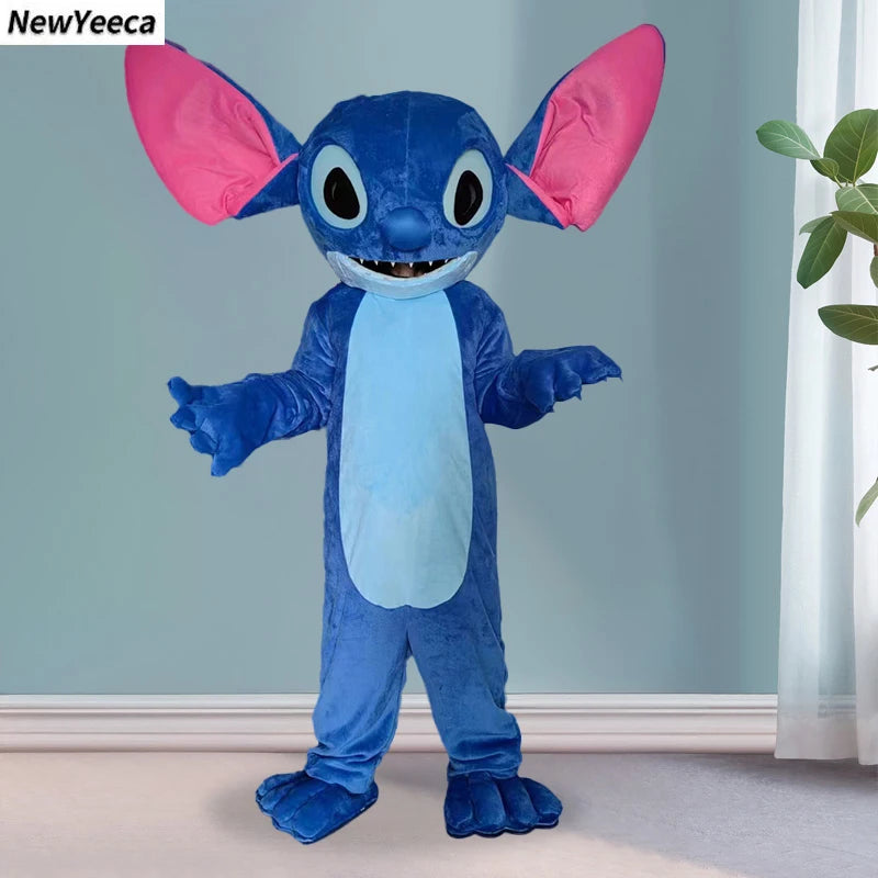 New Blue Lilo & Stitch Mascot Costume Anime Cartoon Character Advertising Fancy Dress Animal Carnival Party Adult Cosplay Suits