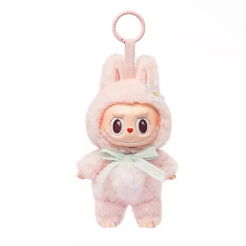 Copy High Quality Version New Product Labubu Sweetheart Doll Mokoko First Generation Plush Pendant Vinyl Pulling Cloth Hanging D