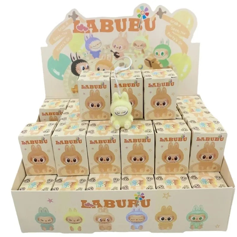New Cartoon Labubu Resin Plush Blind Box Pendant Backpack Accessories Desktop Cute Ornament Children'S Surprise Birthday Gifts