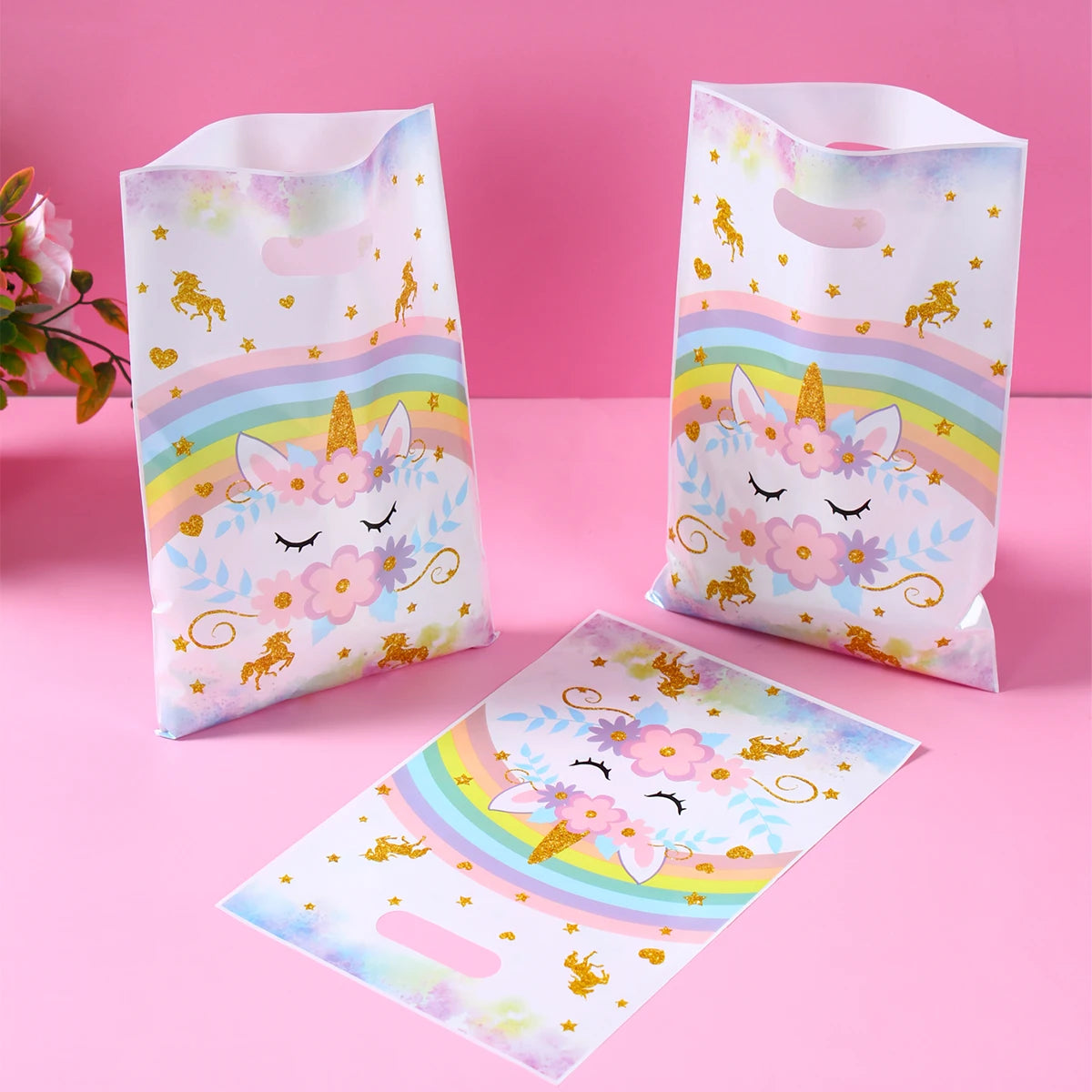 Unicorn Handbag Candy Bags Birthday Party Decoration Kids Gift Packing Bag Happy 1st Birthday Baby Shower Girl Party Supplies