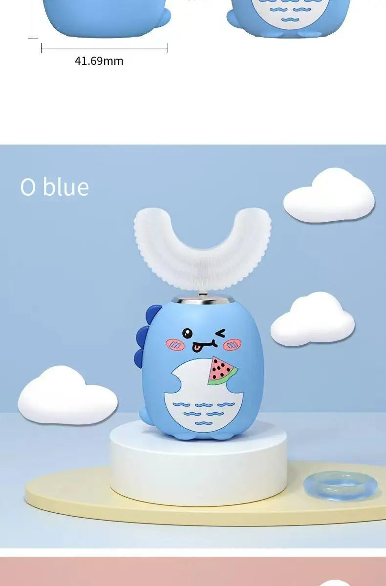 U-Shaped Electric Rechargeable Toothbrush For Children, Oral Care For Boys And Girls Over 2 Years Old, Tooth Cleaning And Brush