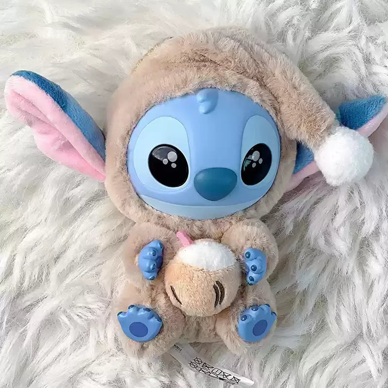 Genuine Stitch Eat Something Before Sleep Series Plush Blind Box Vinyl Toy Cute Doll Mystery Box Bag Pendant Decor for Girl Gift