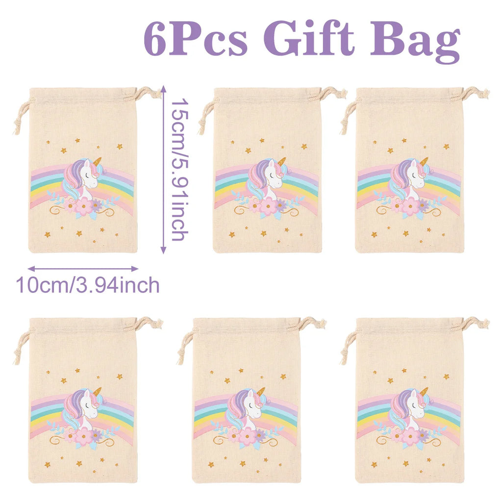 Rainbow Unicorn Disposable Tableware Happy 1st Birthday Party Decorations Kids Favors Gifts Unicorn Baby Shower Girls Supplies