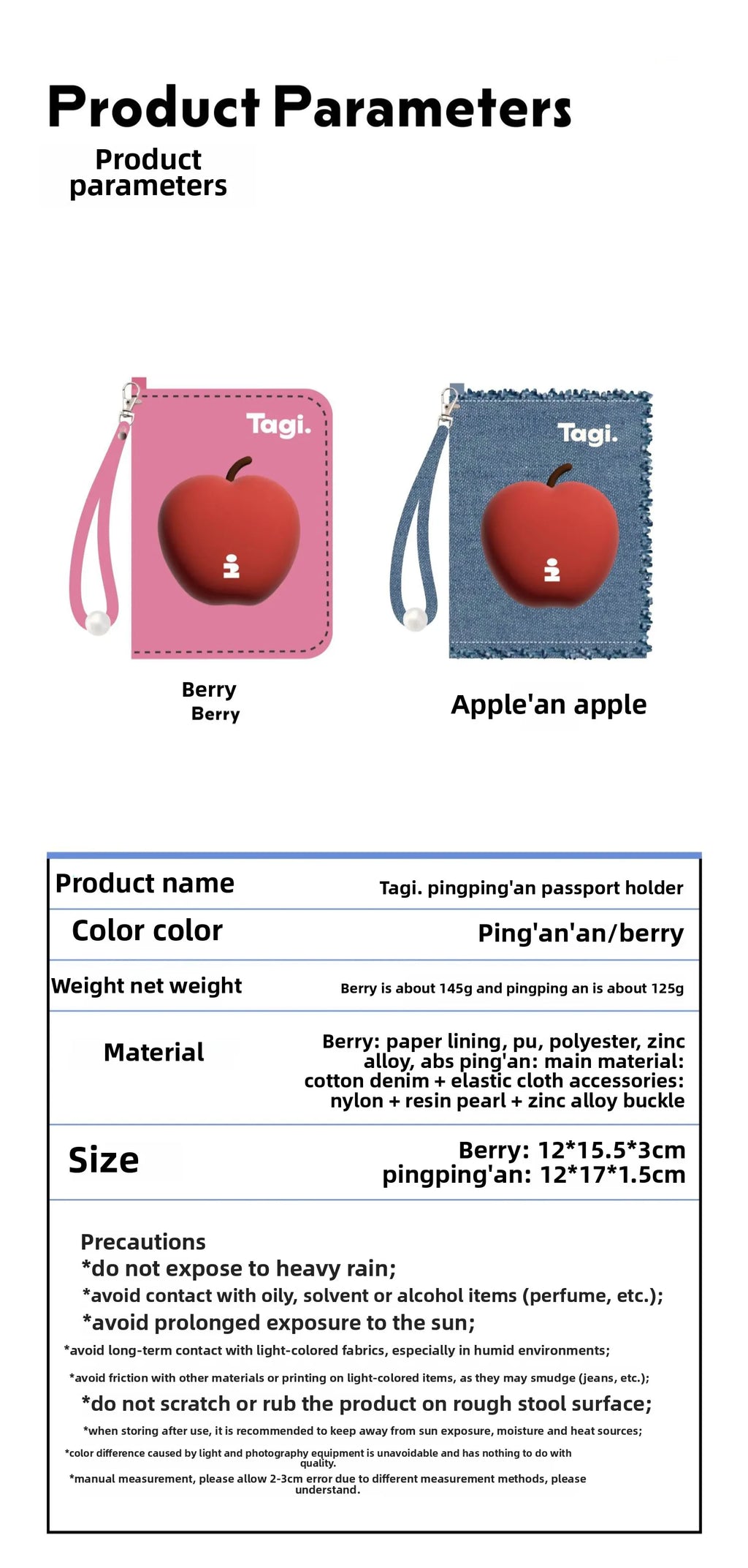 For ladies Portable Creative New Travel Passport Holder Canvas Denim Travel Passport Wallet Multi-function Cute Girls CardHolder