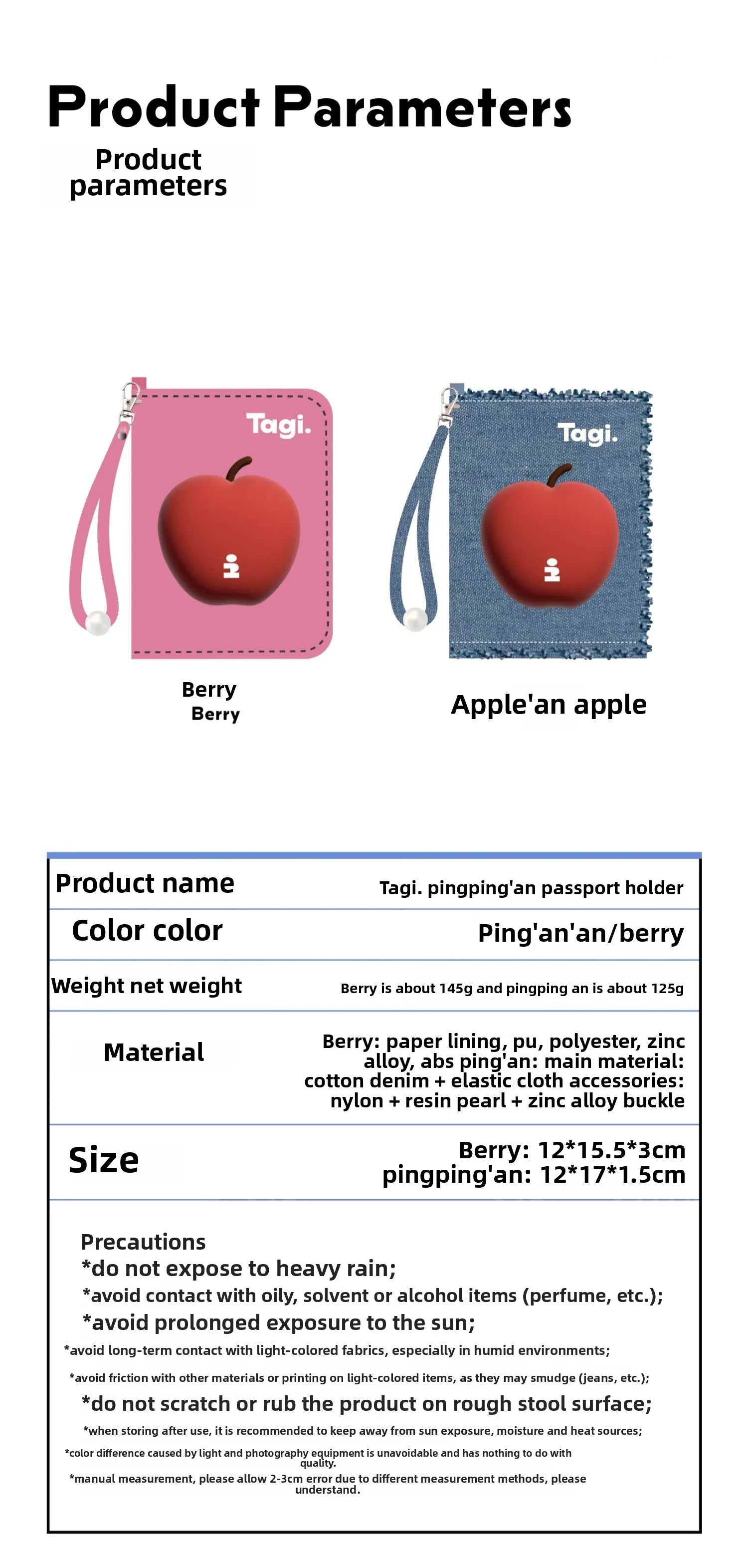 For ladies Portable Creative New Travel Passport Holder Canvas Denim Travel Passport Wallet Multi-function Cute Girls CardHolder