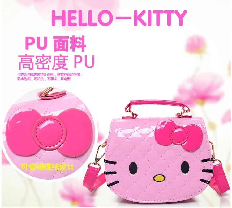 New Hello Kitty Girls Shoulder Bags Cute Cartoon Waterproof Messenger Bag Fashion Kids Anime Handbag Gifts Birthday Gifts