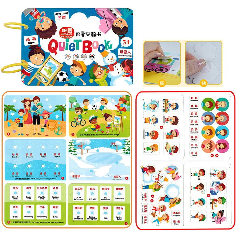 Montessori Busy Book For Kids 2 3 4 Years Preschool Kids Learning Toys Toddlers Activity Book Montessori Baby Toys Book
