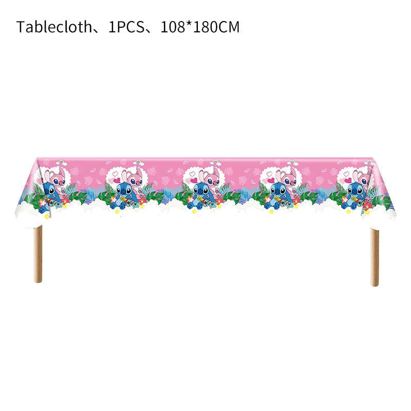 Lilo And Stitch Birthday Decorations Stitch Birthday Girl Party Decor Supplies Balloons Backdrop Banner Plates Cups Tablecloth