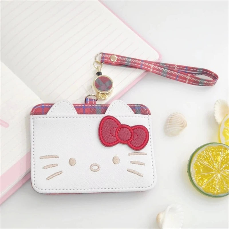 hello kitty y2k sanrio cute girl ID card storage bag Melody card holder travel passport Kuromi anime cartoon birthday gift