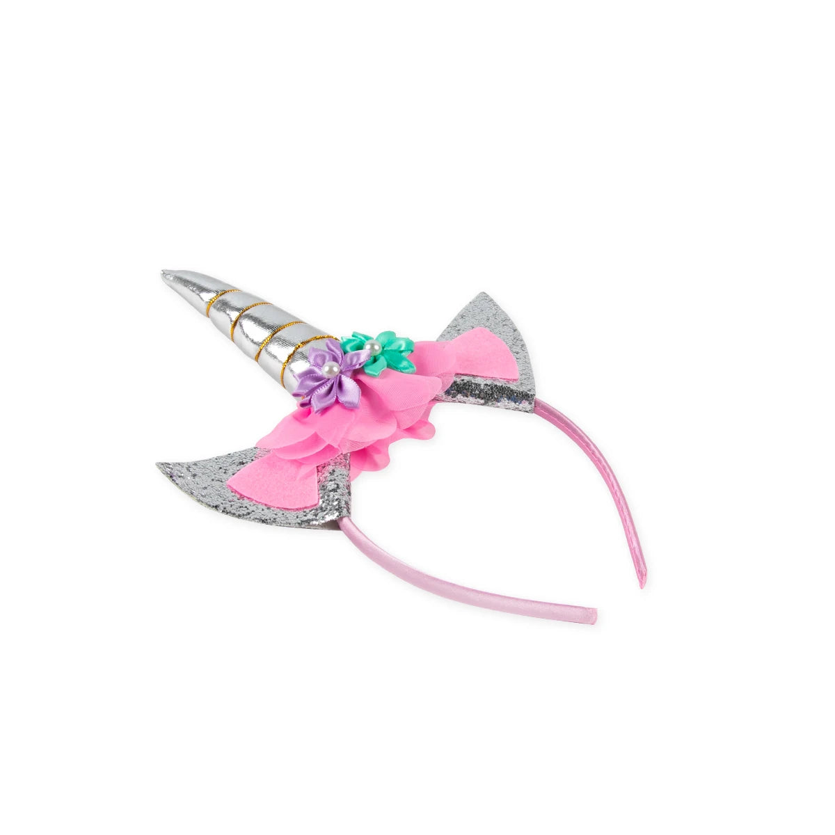 Unicorn Headband Girls' Fairy Rainbow Wings Flowers Headwear Accessory Unicorn Birthday Party Decoration Princess Dress Up Toys