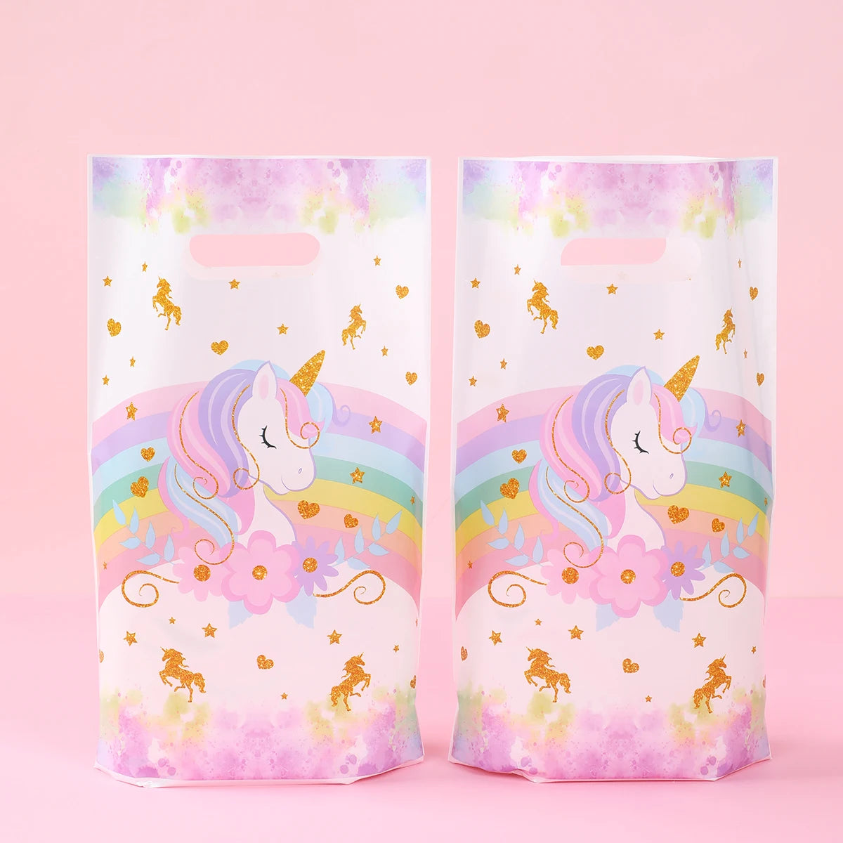 10/25/50pcs Handbag Candy Bags Unicorn Birthday Party Decor Kids Gift Packing Bag 1st Birthday Baby Shower Girl Party Supplies