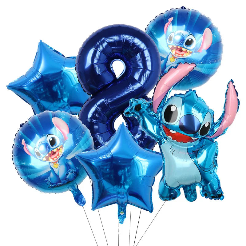 Stitch Party Supplies For Child Lilo And Stitch Birthday Party Decorations Balloons Banner Tablecloth Backdrop Tableware