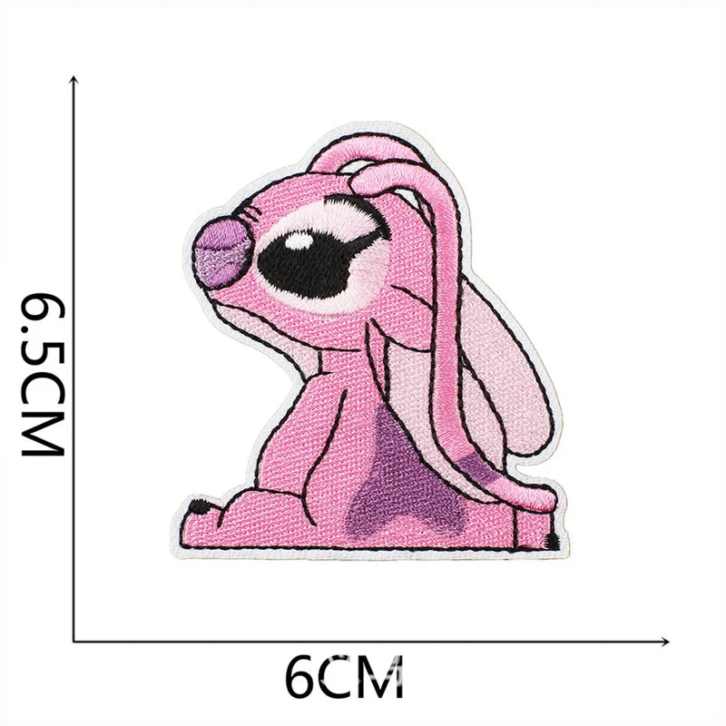 Stitch Clothes Badges Iron On Patches Appliques Embroidered Music cartoon Stripes for Clothes Jacket Jeans Diy Decoration