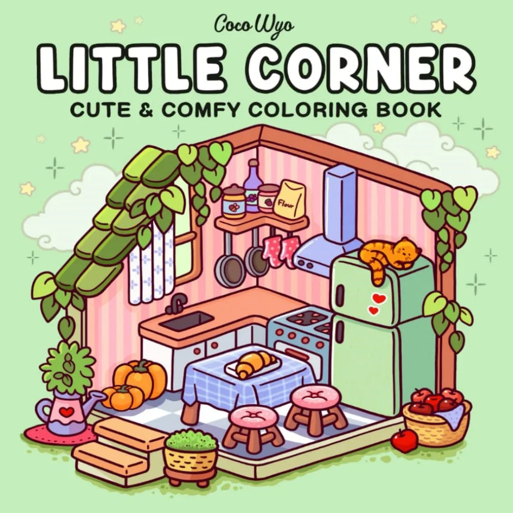 A cute coloring book suitable for children and teenagers, equipped with a cute kitchen series, suitable for relaxing both body a