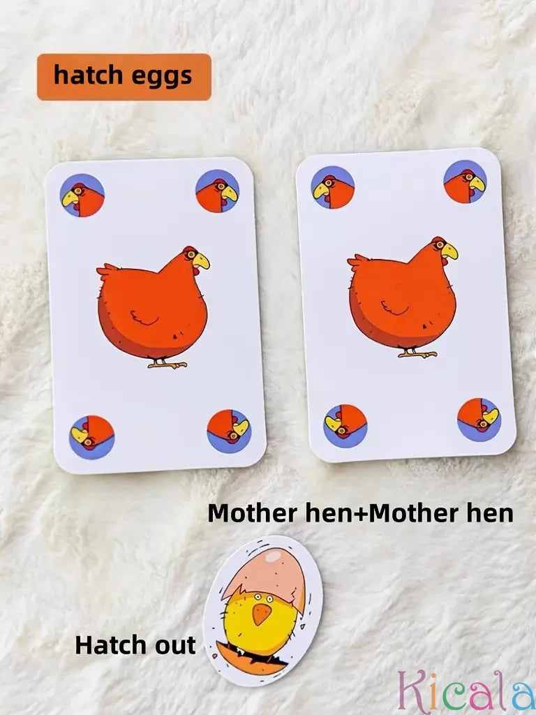 Educational Smart Toys for Kids Chick Run Logic Reasoning Strategy Card Game Learning Educational Toys Kids Card for gifts