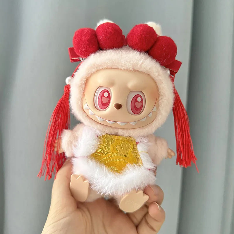13 Styles Cute Mini Plush Doll'S Clothes Outfit Accessories Korea Kpop Exo Labubu II Idol Dolls Jumpsuit Sitting Party Clothing