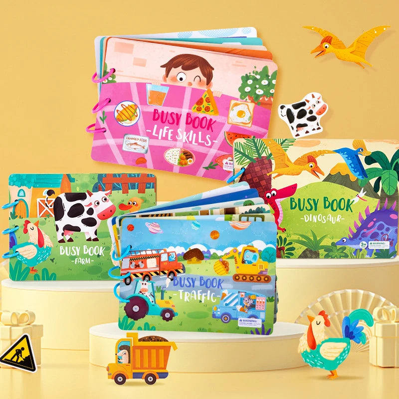 Montessori Busy Book For Kids 2 3 4 Years Preschool Kids Learning Toys Toddlers Activity Book Montessori Baby Toys Book