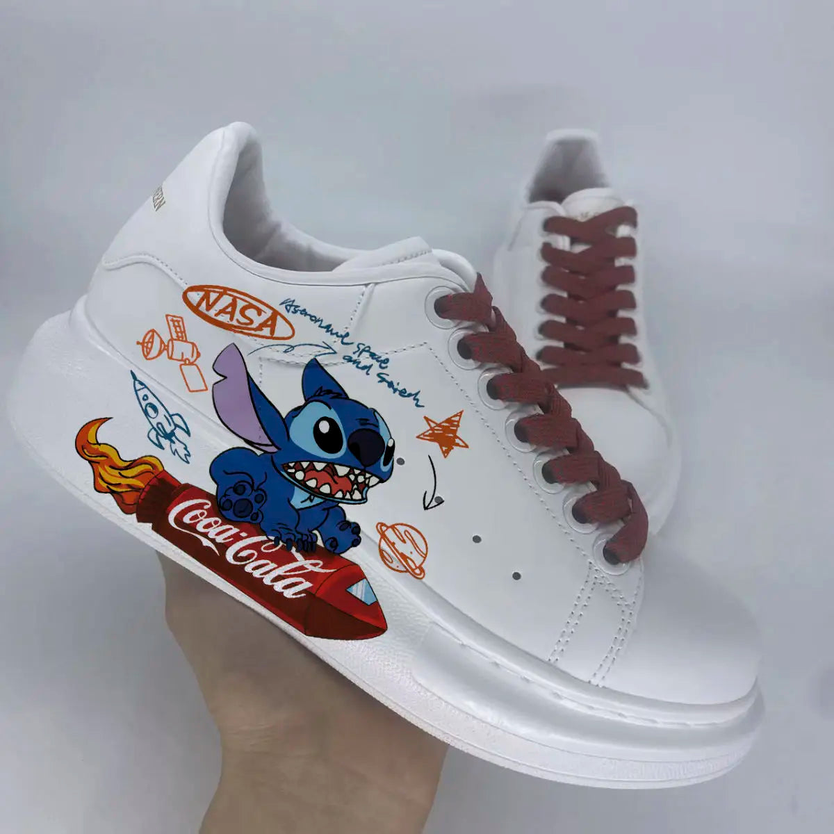 Lilo & Stitch Sneakers Kawaii Cartoon Stitch Shoes Little Monster Pattern Shoes Fashion Casual Sports Shoes