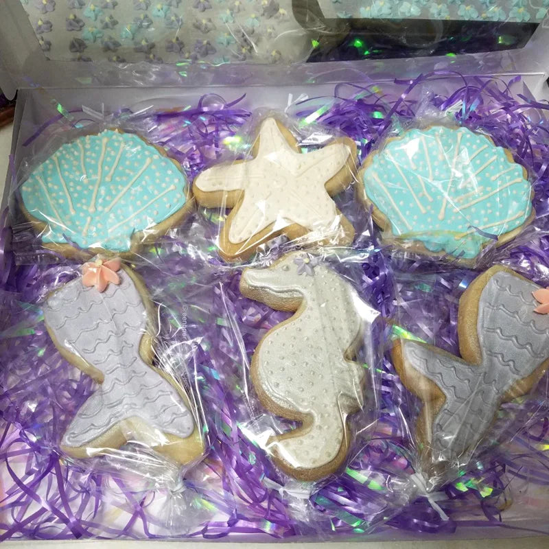 3Pcs/lot Ocean Seahorse Starfish Cookie Cutter Mold Under The Sea Mermaid Birthday Party Decoration DIY Cake Biscuit Baking Tool