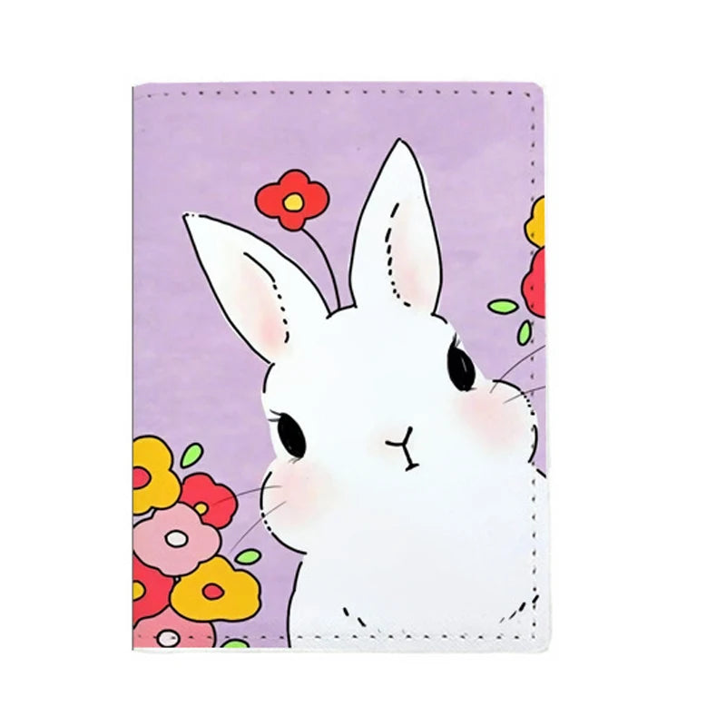 Anime Cartoon Passport Cover Women Girls ID Bank Card Address Holder Boarding Travel Accessories PU Leather Passport Case Wallet