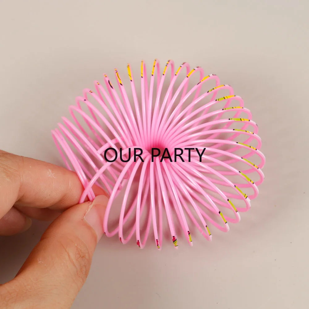 12Pcs Cartoon Unicorn Theme Rainbow Magic Spring Toys for Kids Birthday Party Favors Giveaway Gifts Goodie Bag Pinata Fillers