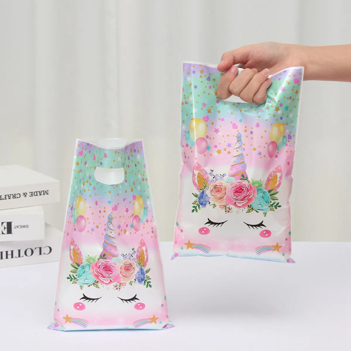 Unicorn Handbag Candy Bags Birthday Party Decoration Kids Gift Packing Bag Happy 1st Birthday Baby Shower Girl Party Supplies