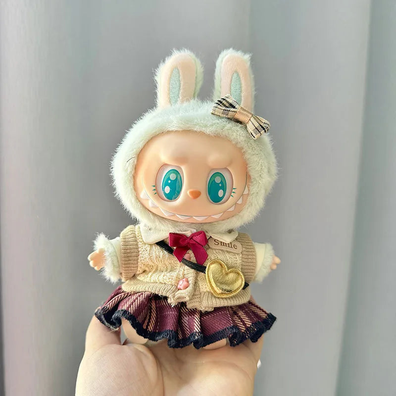 13 Styles Cute Mini Plush Doll'S Clothes Outfit Accessories Korea Kpop Exo Labubu II Idol Dolls Jumpsuit Sitting Party Clothing