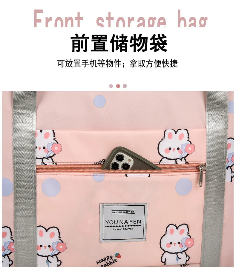 Large Capacity Travel Bag Portable Business Trip Light Portable Student Trolley Case Luggage Bag Maternity Storage Bag for Girls