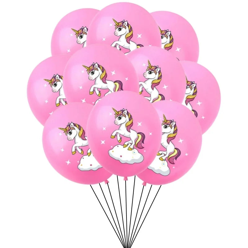 10/30Pcs Unicorn Party Balloons Birthday Baloon Unicorn Decoration Latex Balloon Birthday Party Decoration Balloons Kids
