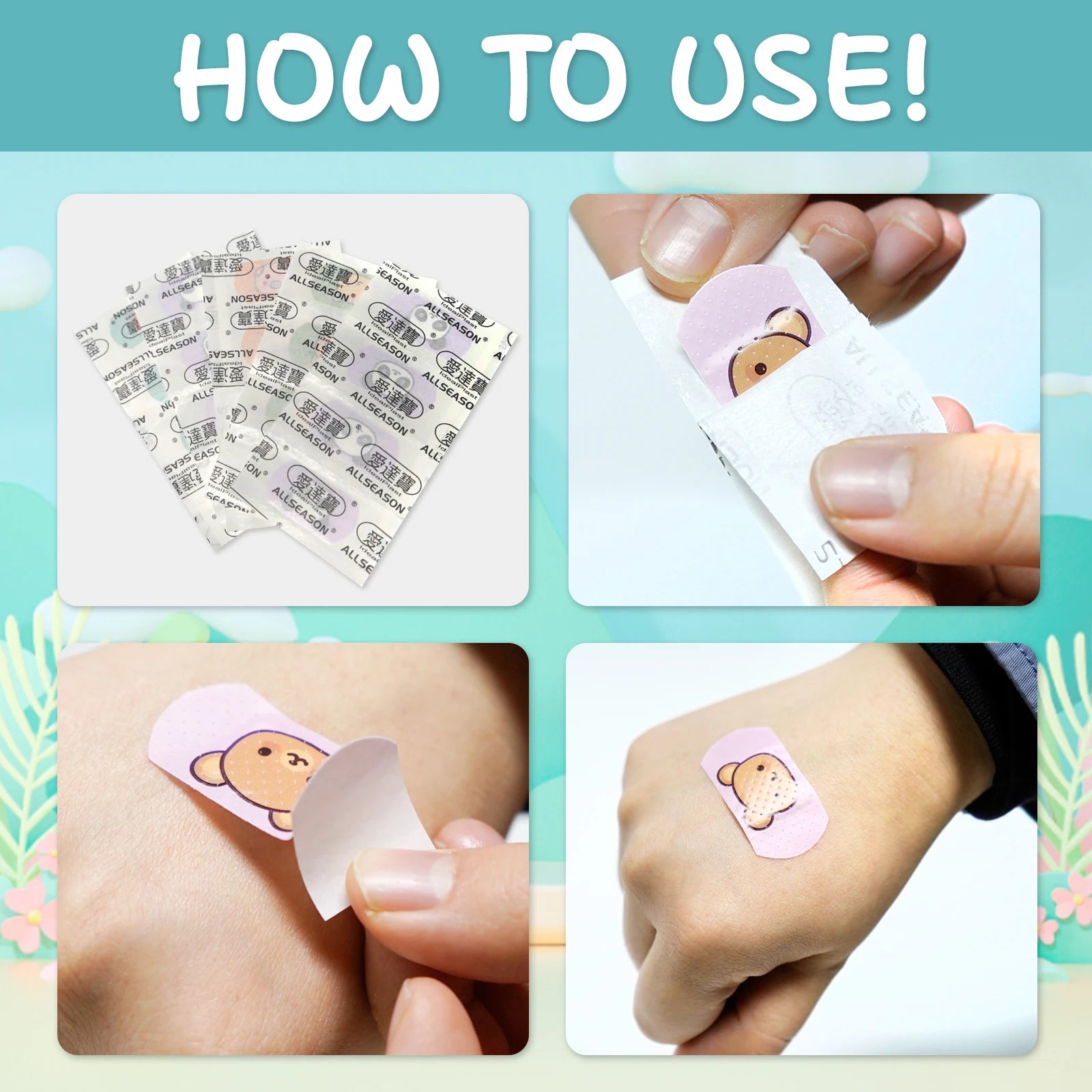 120pcs Mini Cartoon Children Band Aid Waterproof Breathable Adhesive Bandages First Aid Emergency Adult Kids Home Wound Patches