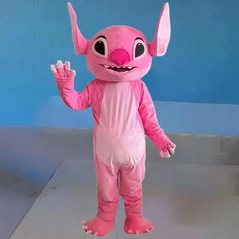Blue Lilo & Stitch Mascot Costume Mouse Mickey Minnie Cartoon character Cosplay Advertising Fancy Dress Animal Carnival Party Su