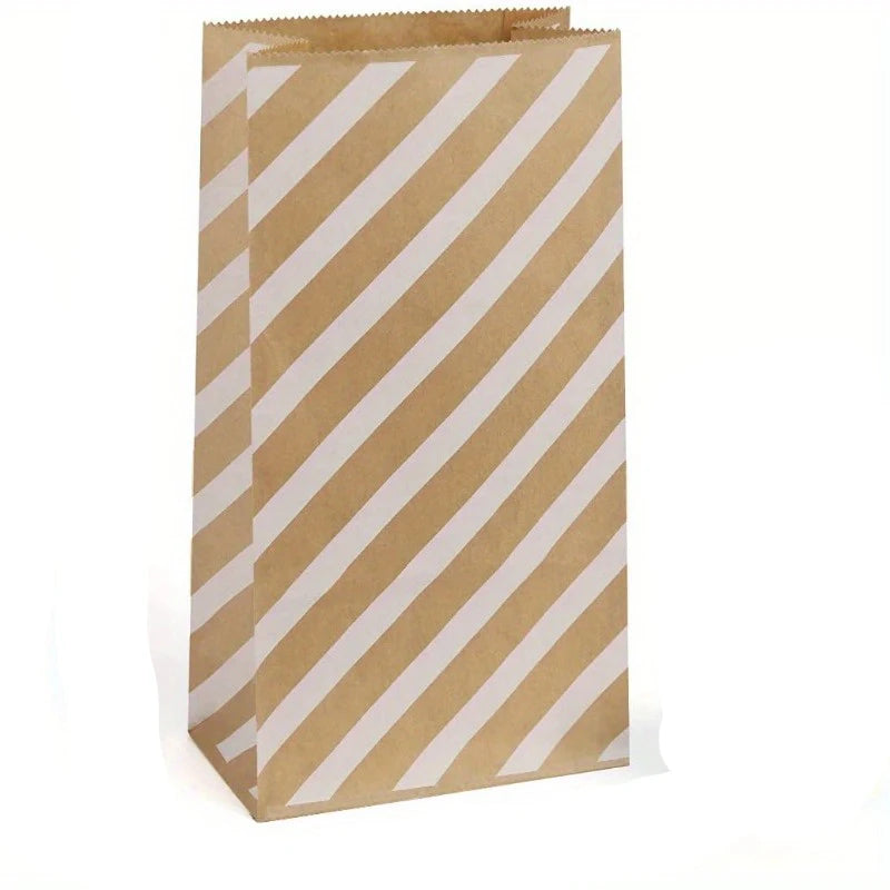 10 pcs Colored Paper Bags Party Favor Bags Goodie Bags Colorful Rainbow Gift Bags Treat Goody Bags for Christmas Birthday