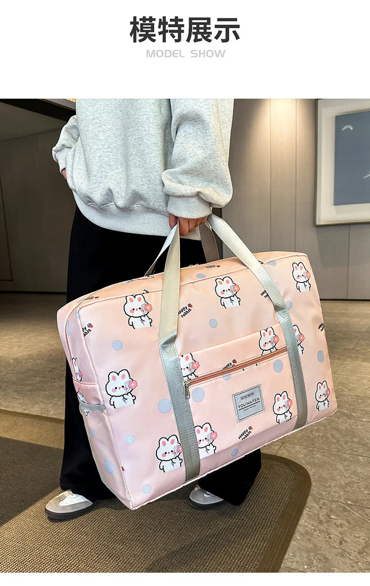 Large Capacity Travel Bag Portable Business Trip Light Portable Student Trolley Case Luggage Bag Maternity Storage Bag for Girls