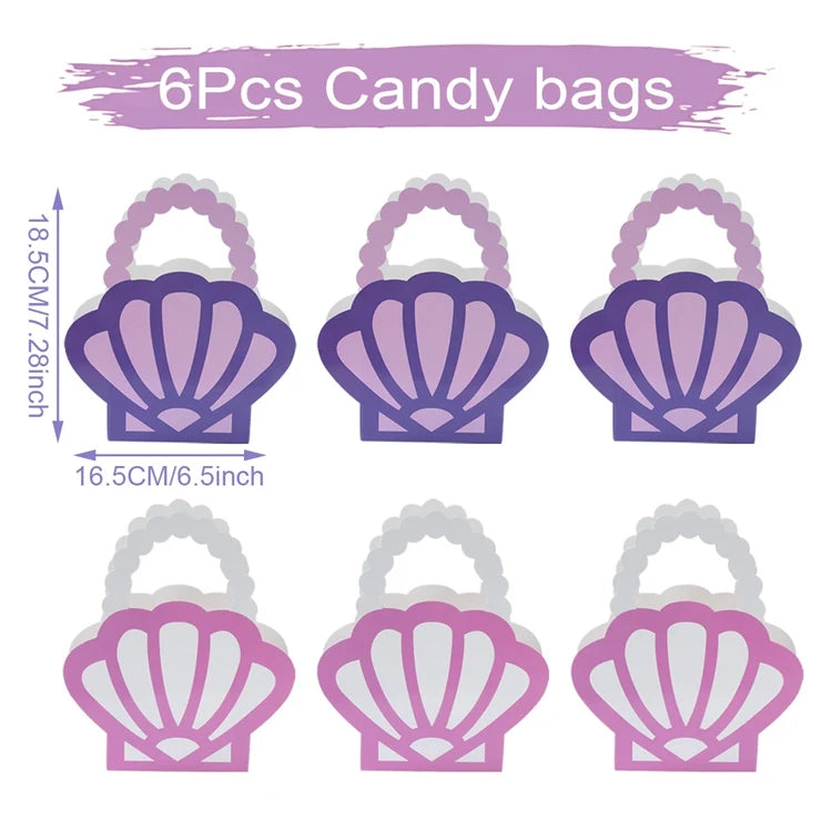 Little Mermaid Party Decor 1st One Birthday Party Kids Girl Mermaid Party Gifts Mermaid Brithday Party Supplies Baby Shower