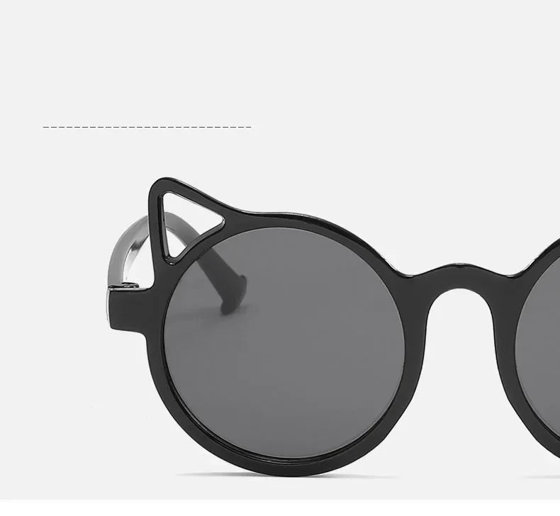 Girls Boys Cute Animal Cartoon Ears Sunglasses Outdoor Sun Protection Children Lovely Vintage Sunglasses Protection Classic Kids