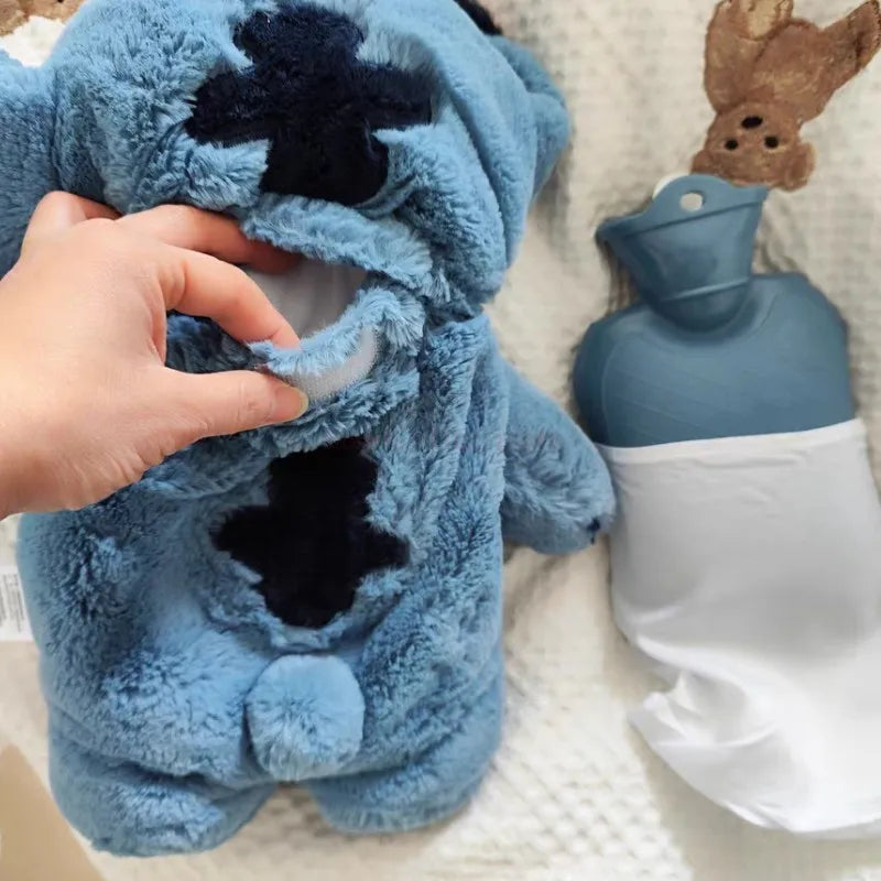 Turo Lilo Stitch Angel Lotso Plush Hand Warm Bag Hot Water Bottles Kawaii Soft Winter Portable Warm Hand Bag Toy Birthday Gifts