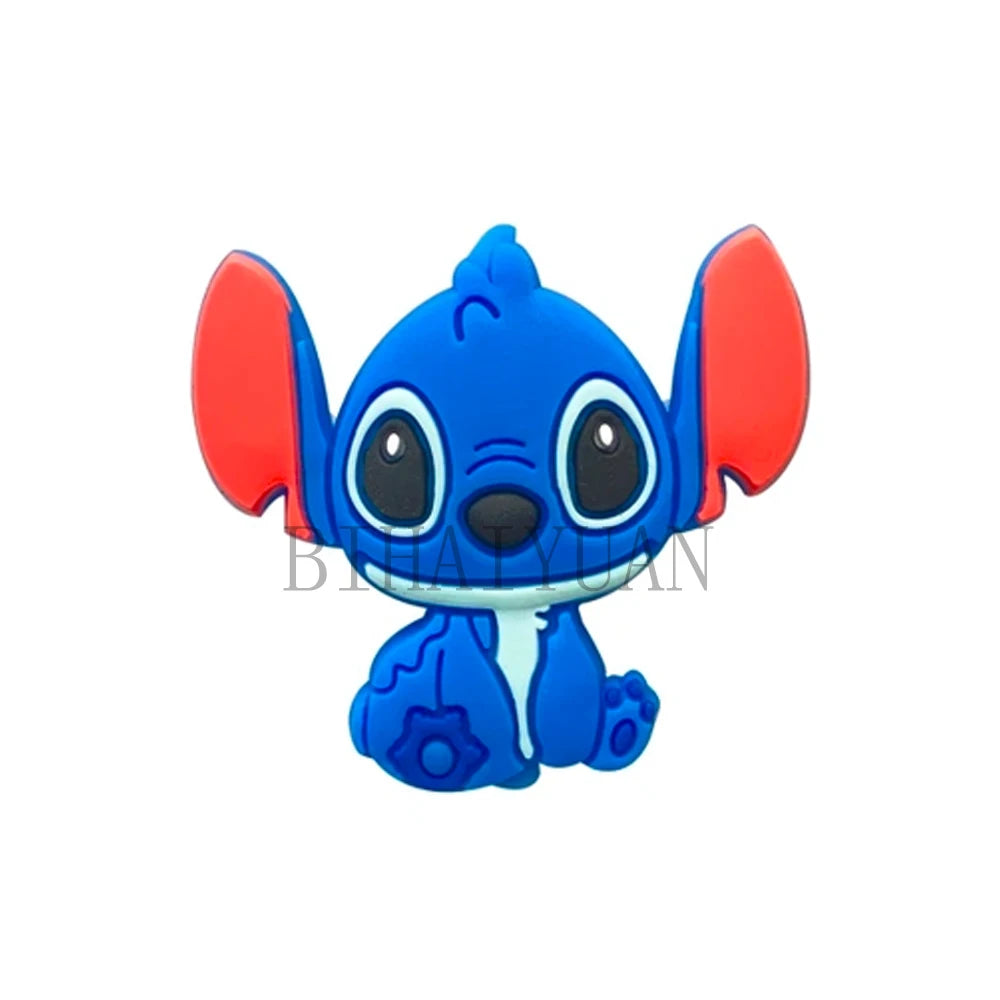 10pcs Minnie mouse dora Stitch winnie Silicone Beads focal Baby Teething Beads DIY Pacifier Chain Accessories Nursing Baby Toys