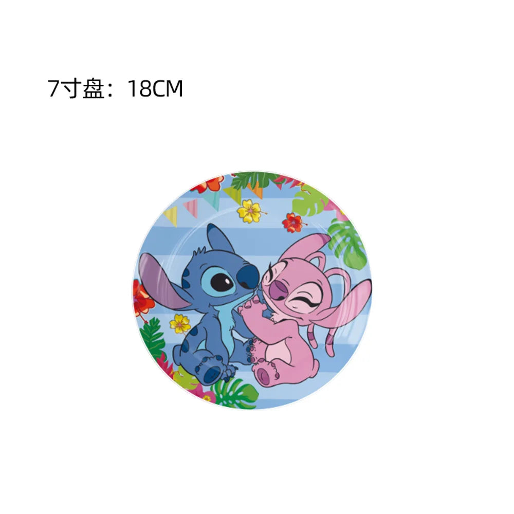Stitch Birthday Decoration Supplies Disposable Tableware Kit Lilo and Stitch Birthday Party Cups Plates Tablecloth Supplies