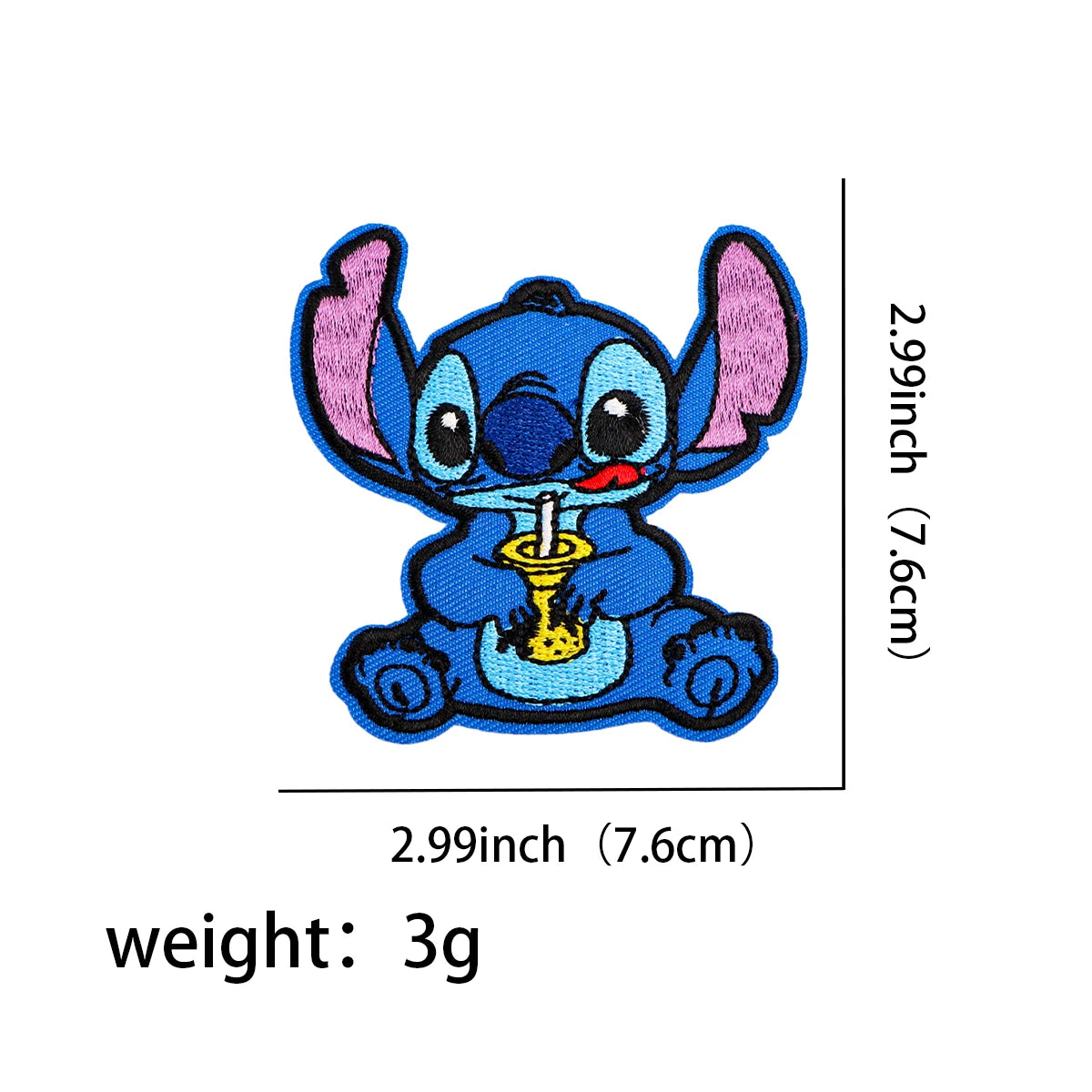 Cute Stitch Patches On Clothes Cartoon Mushu Dragon Embroidered Patches Animals Badges Iron On Patch DIY Clothing Accessories