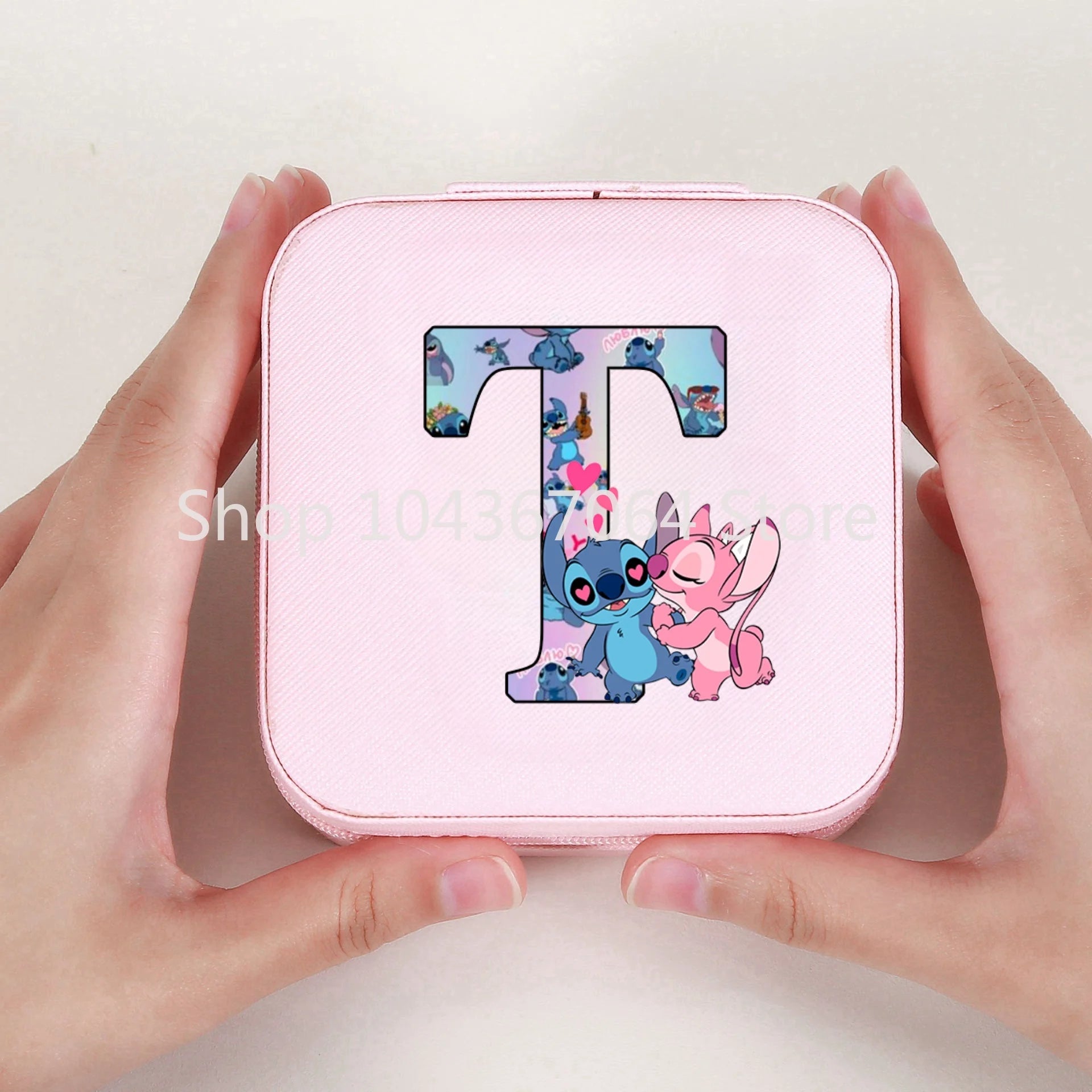 Portable Stitch Jewelry Box Organizer Storage Box Travel Jewelry Case Earrings Necklace Ring Stitch Jewelry Boxes Birthday Gifts